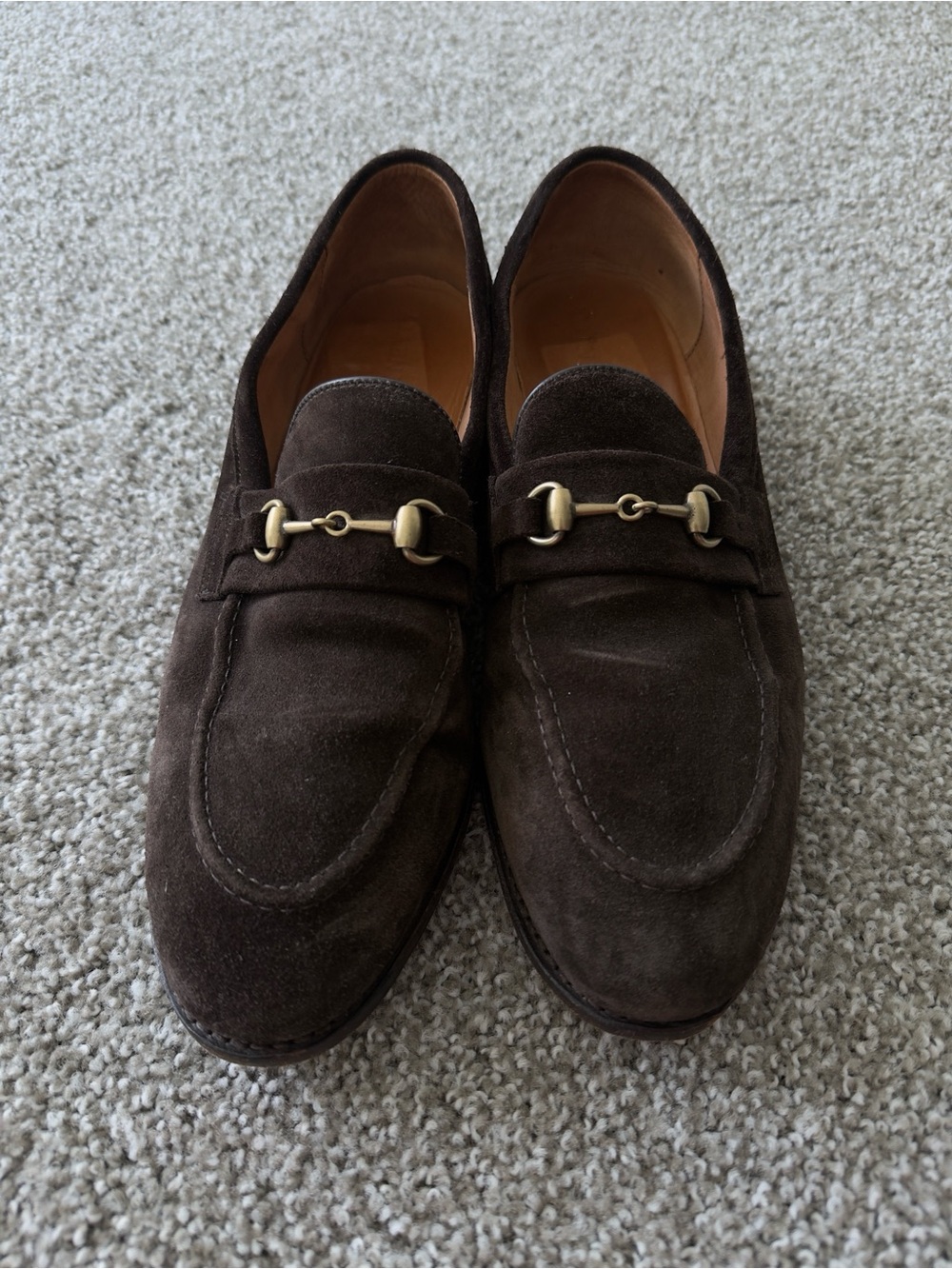 Men’s Brown Suede Allen Edmonds Randolph Bit Loafer 11